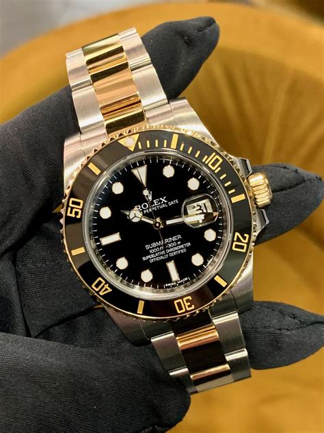 rolex submariner steel and yellow gold price|rolex submariner yellow gold price.